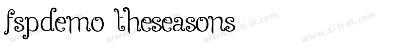 FSPDEMO TheSeasons字体转换
